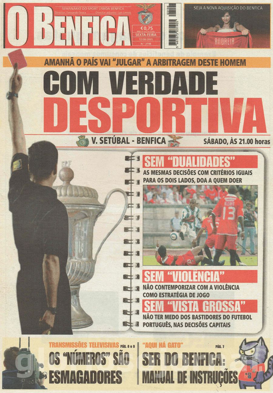 jornal o benfica 3198 2005-08-12